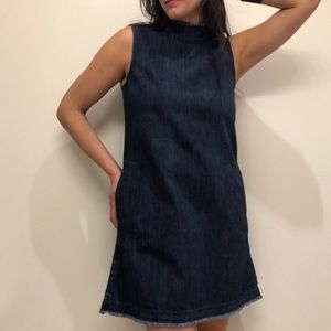 NWT! Gap denim mock neck mini dress. Small.